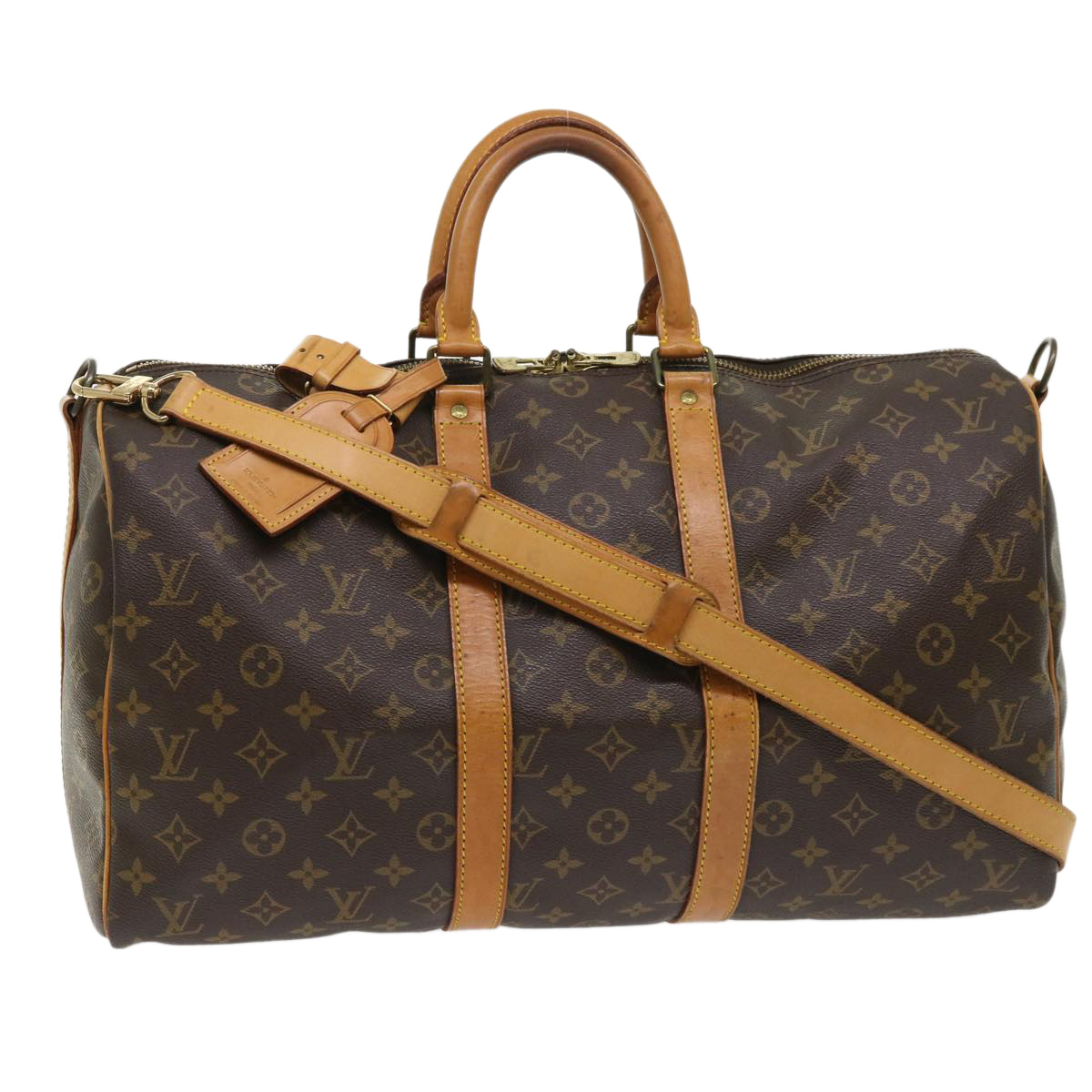 Louis Vuitton Monogram Keepall Bandouliere 45 Boston Bag M41418 Lv Auth 46526
